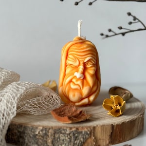 Bougie parfumée à la citrouille : décoration d&#39;automne d&#39;Halloween, cadeau d&#39;automne