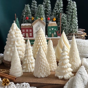 Scented Christmas tree candles Christmas candle Christmas decor Christmas gift Winter decorations