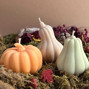 Bougie citrouille parfumée Halloween Automne Bougies d&#39;automne Action de grâces