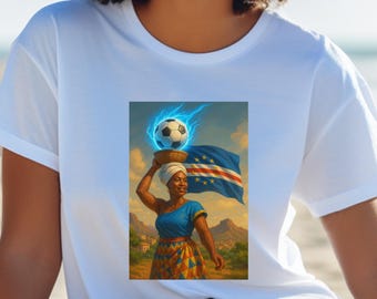 Cabo Verde Soccer Spirit Shirt, Cabo Verde Soccer Fan Shirt, Fun Cabo Verde Graphic Shirt, Cute Cabo Verde Gift, Cabo Verde World Cup Shirt