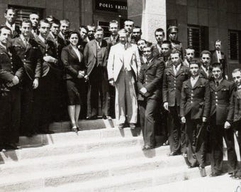Young Police Officers in Front of the Police Institute. Türkiye, 1941