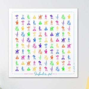 KU Jayhawk Pattern Art: Kansas Bright Canvas Print