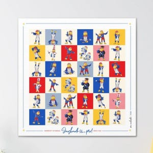 KU Jayhawk Pop Art Mascot Moves: Kansas Canvas Print