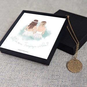 Bracelet carte des étoiles pour cadeau de témoin de mariage, questions avec bracelet en acier inoxydable, bracelet ciel étoilé, meilleur ami, personne préférée mariage