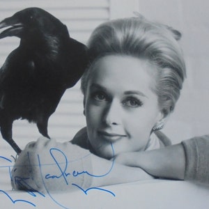 Tippi Hedren original Autogramm " BIRDS " Motiv Großfoto 20x30 Alfred Hitchcock