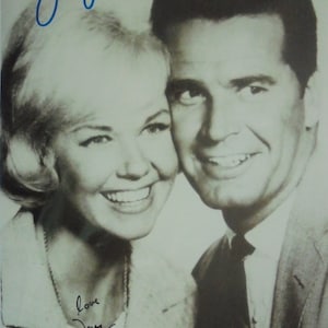 Doris Day & James Garner original Autogramm  Großfoto 20x30