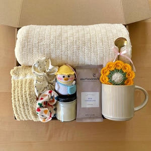 Hug In A Box, Cheer Up Gift Box, Get Well Soon Gift, Care Package For Friend, Gift For Her, Self Care Box, Sending Sunshine, Hygge Gift Box