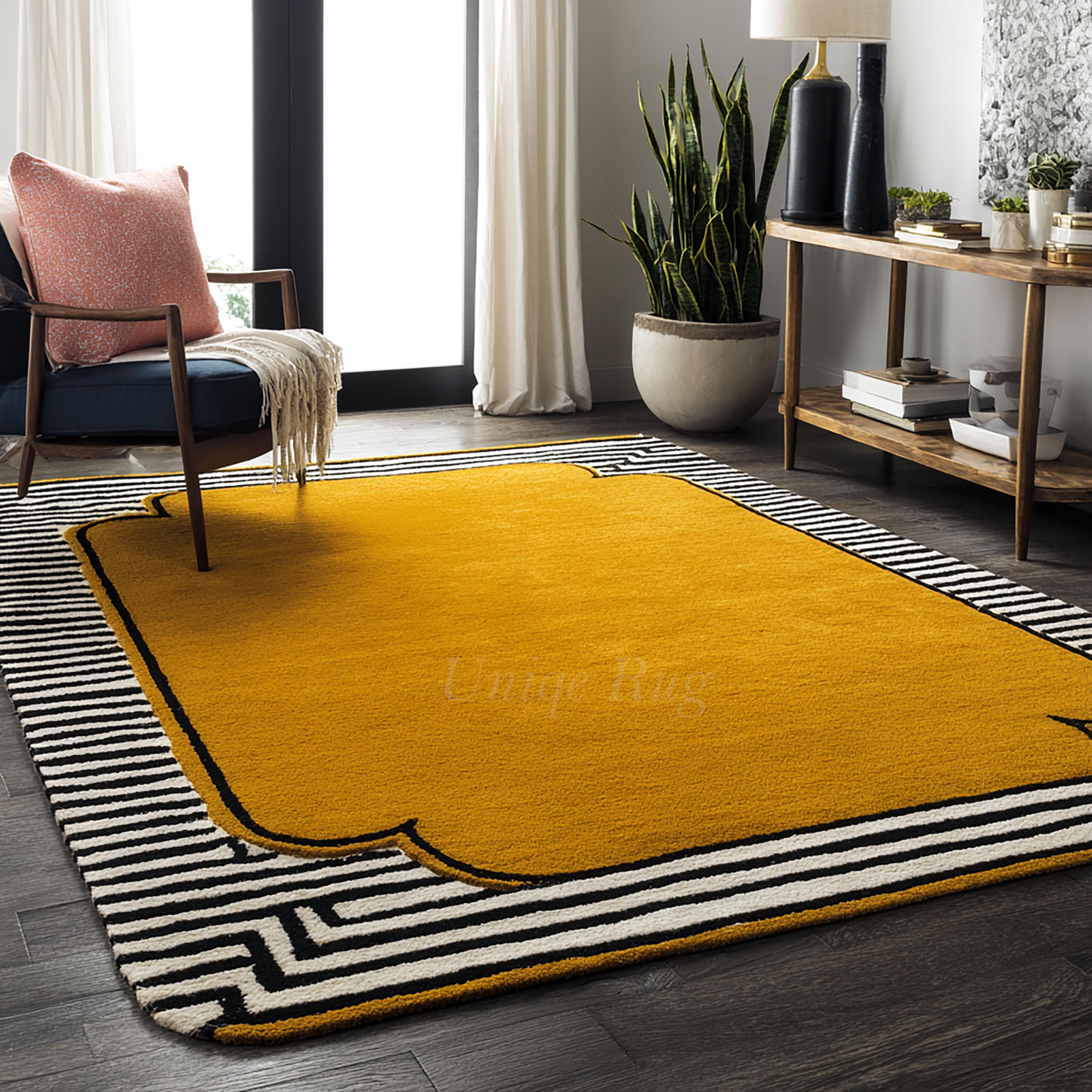 Mustard Yellow Area Rug