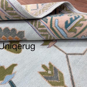 Custom Exquisite Oushak style Hand Knotted Rug 4x6, 5x8, 8x10, 9x12, 10x14 ft Handmade Rugs for Living Room - Antique Contemporary rug