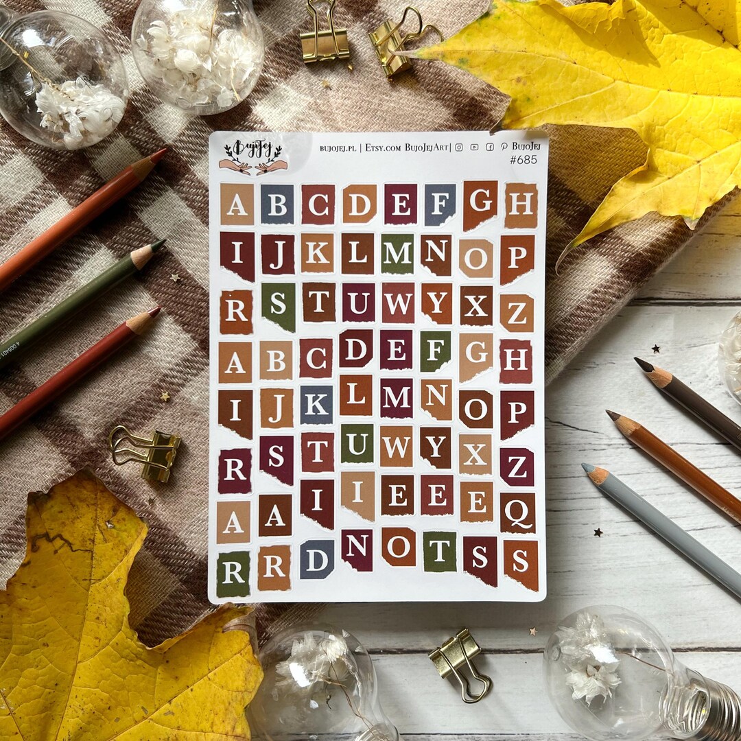 Cozy Outfit Sticker Sheet | Stickers for Bullet Journal | Light Academy ...