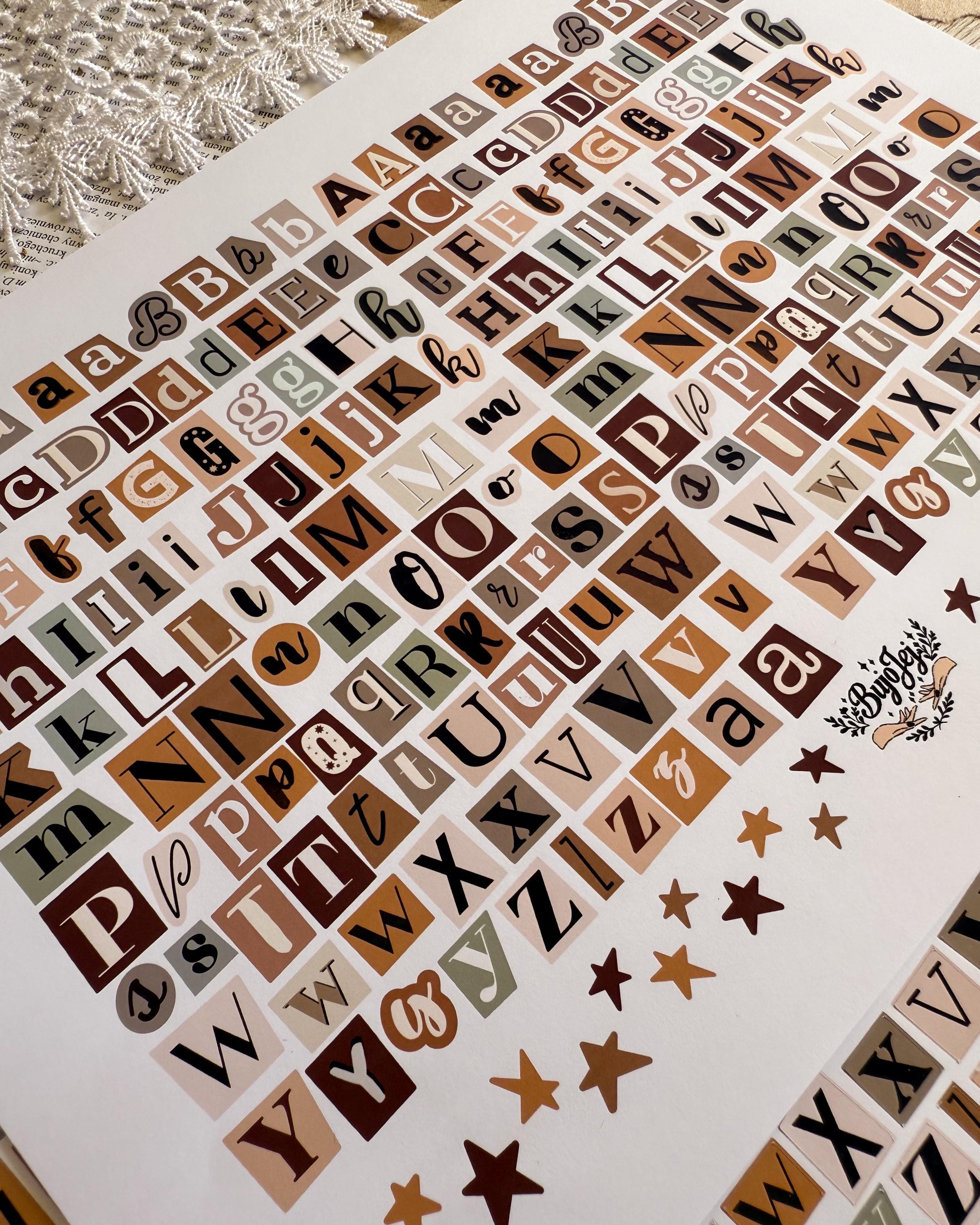 61 stickers aesthetic vintage material scrapbooking stickers bullet journal for scrapbooking, crafting, scrapbooking, black and white