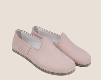 Ręcznie robione skórzane półbuty wsuwane: damskie buty jemeńskie, zero drop