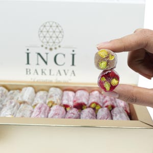 Mixed Wick Turkish Delight , High-Quality Turkish Delight, Turkish Premium Gift, Healthy Snack, Sweet Gourmet Gift Box