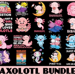 Cute Cartoon Stickers Waterproof Aesthetic Sticker Axolotl Gifts 50pcs Not  Repeating Cute Salamander Decoration For