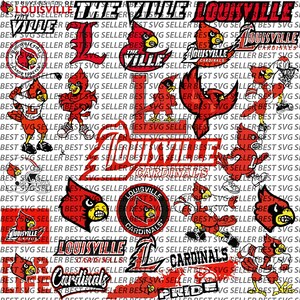 Louisville Cardinals Stickers 