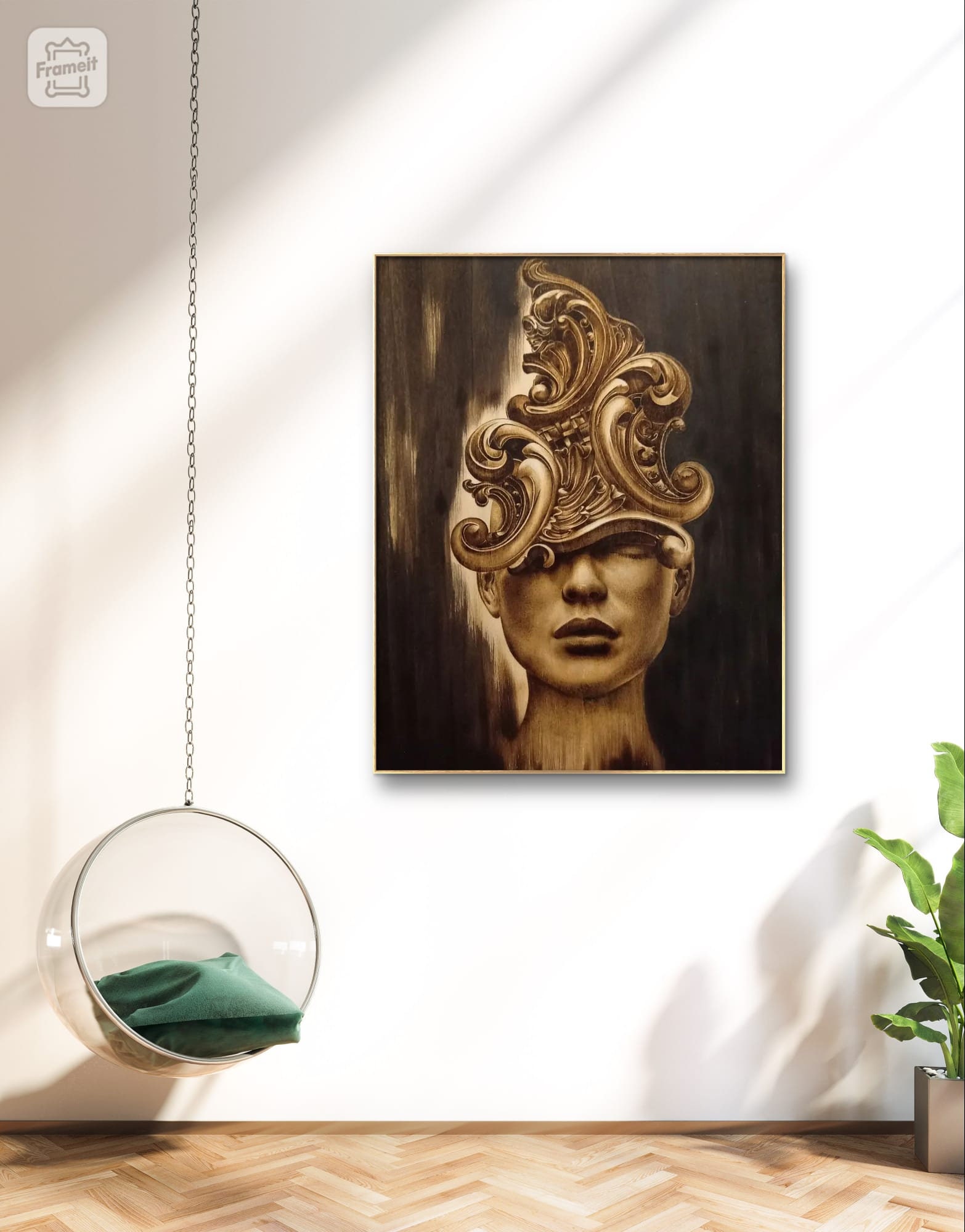 Wood Burning Art, Modern Art, Handmade Pyrography Art, Wall Decor - Etsy