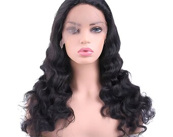 Loose Wave Lace Front Wig Pre Plucked 100% Human Hair Wig 13x4 Frontal