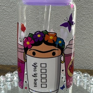 Frida Glass Can Cup