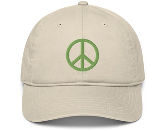 Organic Peace Sign Dad Hat