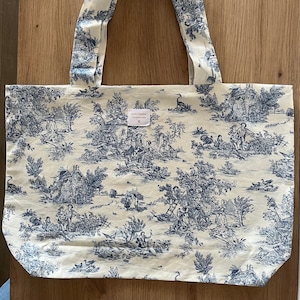 Toile de Jouy tote bag