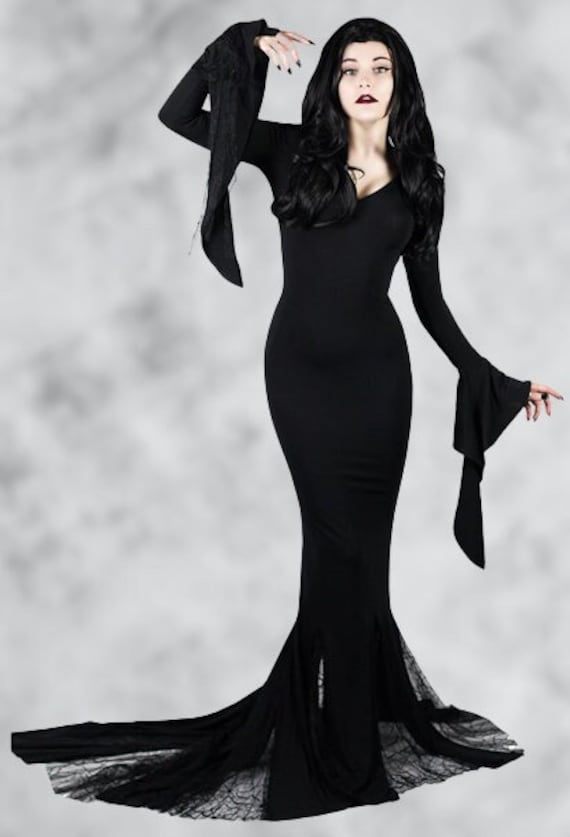 Morticia addams top dress etsy