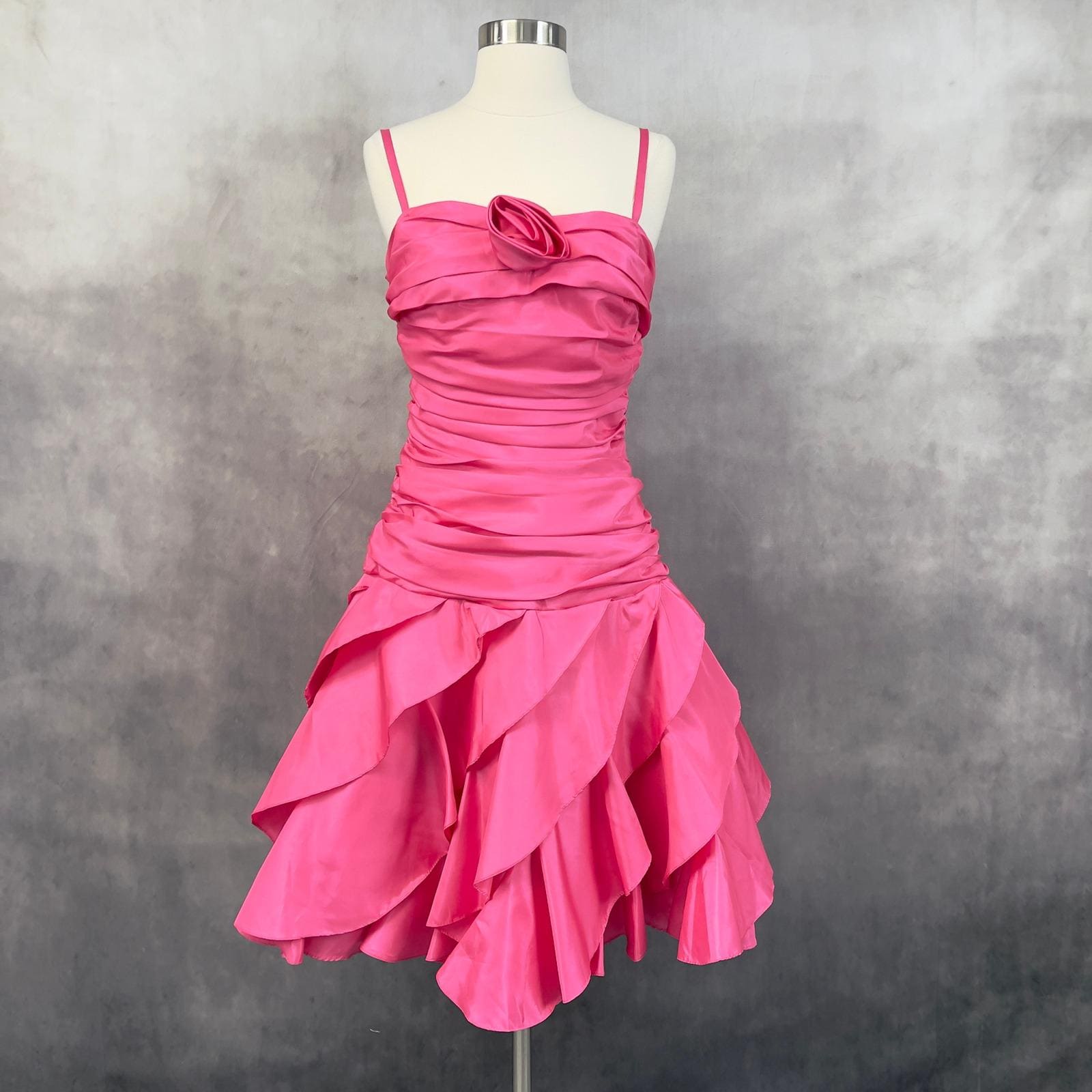 Pink Prom Dress With Ruffles - Etsy