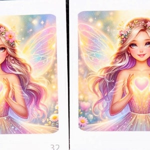 Leuke sprookjes engel sticker cadeau levendig hart decoratief sprookje beloning kinderverhalenboek engel sticker grillige liefde vlinders