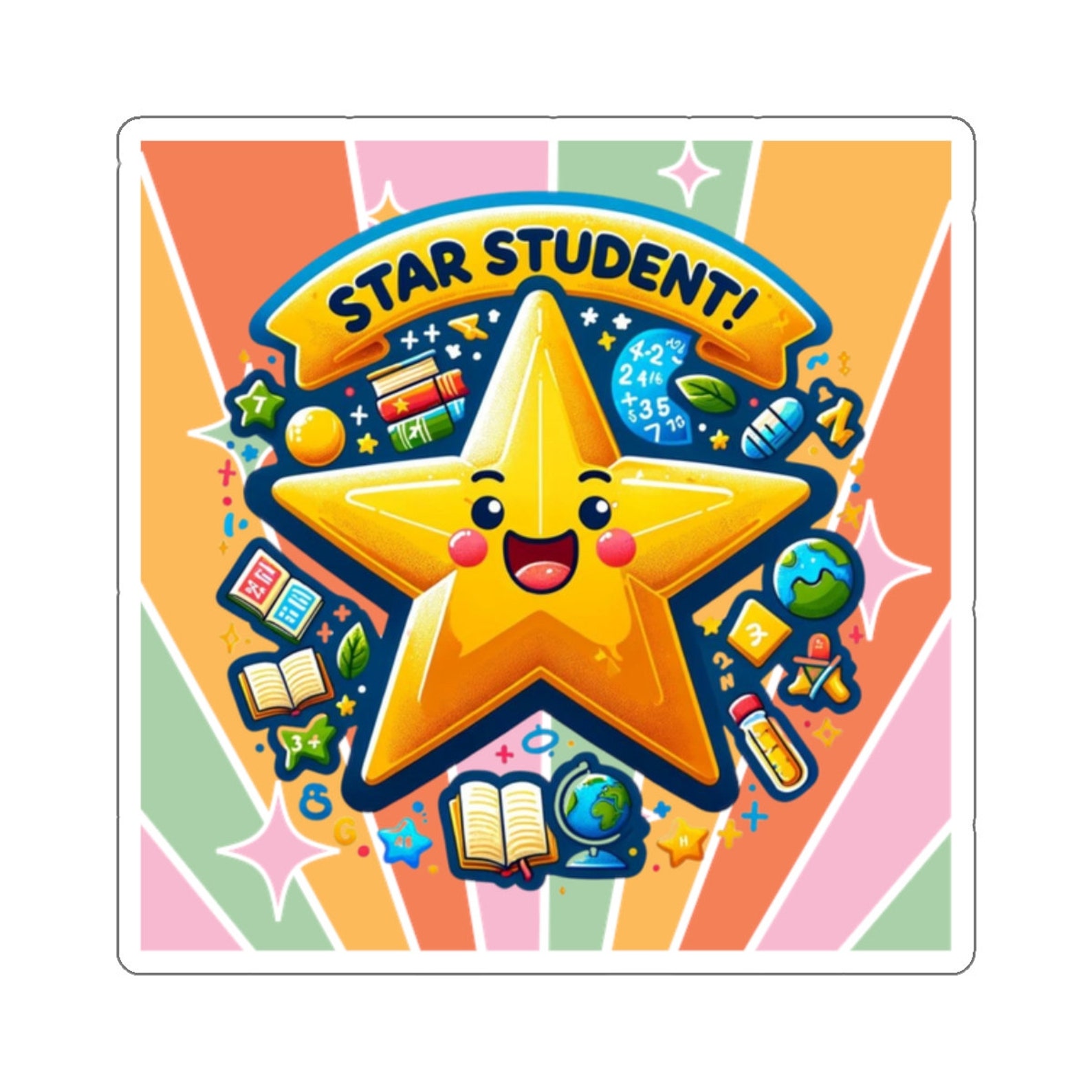 Motivational Sticker Kid Positive Behavior Sticker Teacher-created ...