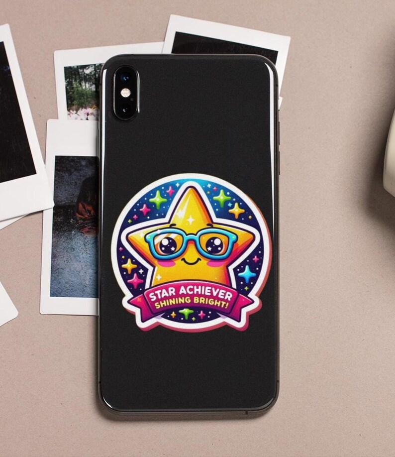 Kawaii Star Achiever Vinyl Sticker: Kids Reward, Motivational Decal - Etsy
