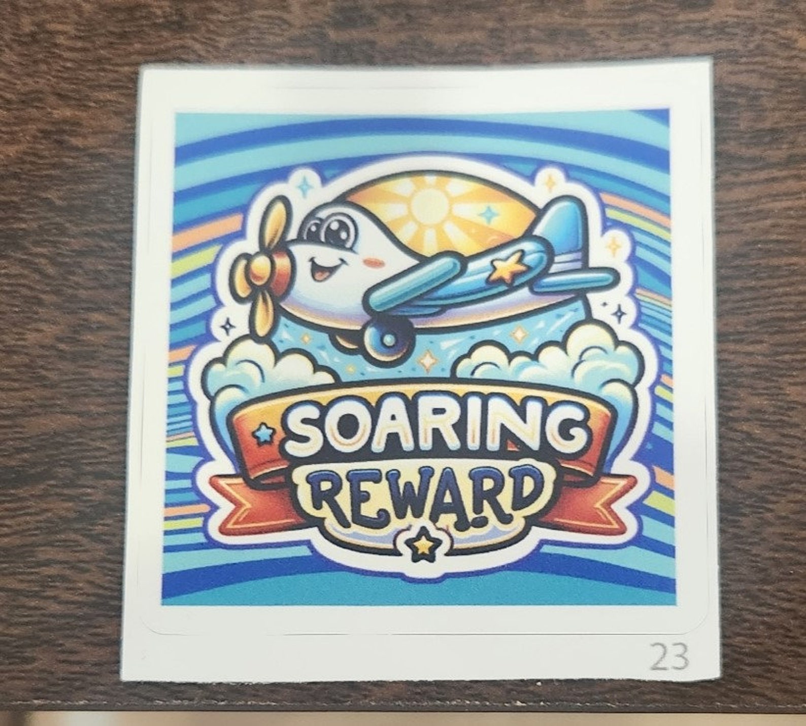 Fun Sticker Student Positive Reward Decal Airplane Sticker Motivational ...
