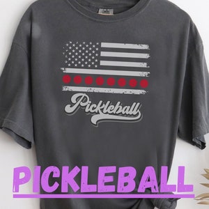 pickleball Patriotic USA Tee American flag pickleball shirt Matching family attire American sports holiday shirt pickleball  sport ready top