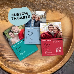 Carte personnalisée amour | cadeau unique & sentimental, poster et affiche | Idéal pour Mariage, Anniversaire, Couple, Amis