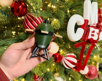 Kamado Grill Christmas Ornament: 3D-Printed Smoker Gift