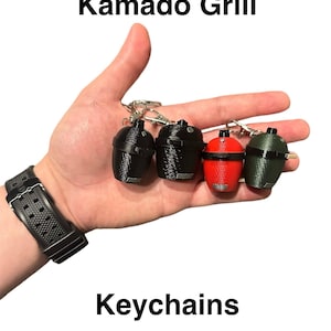 Llavero BBQ Kamado Joe y Big Green Egg Grill / Regalo para ahumador y parrilla / Regalo para él / Regalo para el Día del Padre