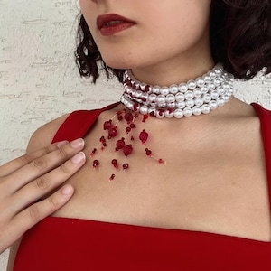 Gothic Pearl Jewelry Necklaces | Choker Necklace Punk Pearl | Pearl