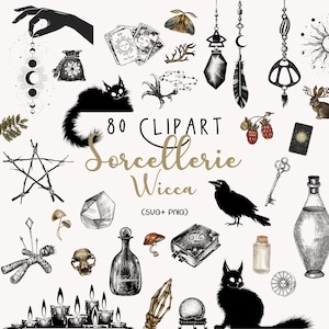 Wicca Clipart/Witchcraft Clipart/Witch Clipart/Vintage Witchcraft Clipart/Witch Witch Clipart/Mystical Clipart/Esoteric Clipart