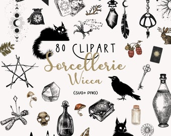 Wicca Clipart/Witchcraft Clipart/Witch Clipart/Vintage Witchcraft Clipart/Witch Witch Clipart/Mystical Clipart/Esoteric Clipart