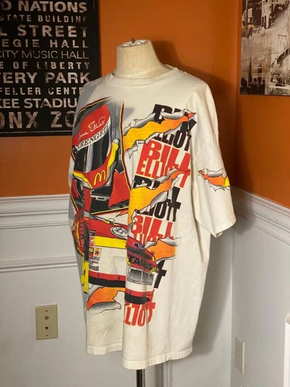 Vintage Bill Elliot McDonalds 1998 T-shirts Nasca… - image 6