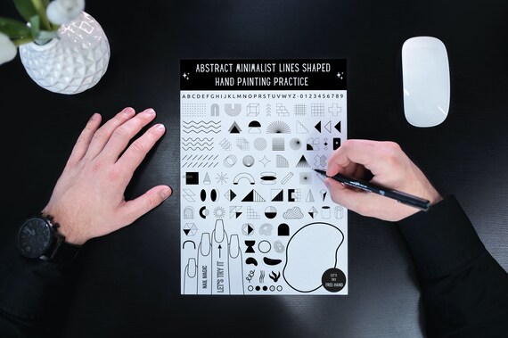 Art practice templates sheets – Ooh La La Nails Supply