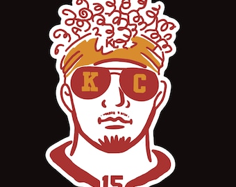 Patrick Mahomes KC sticker