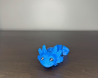 Flexi Axolotl 3D-Printed Articulated Axolotl Fidget Toy Figurine