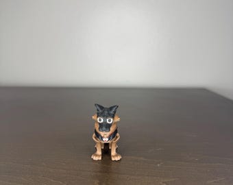 Flexi German Shepherd 3D-Printed Articulated Puppy Dog Fidget Toy Figurine