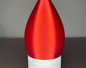 Giant Christmas Light Bulb Decor 3D-Printed Holiday Accent