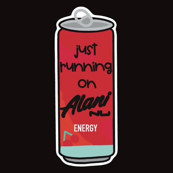 Running on Alani sticker