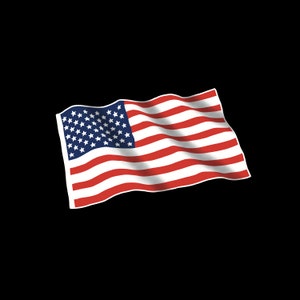 American Flag sticker