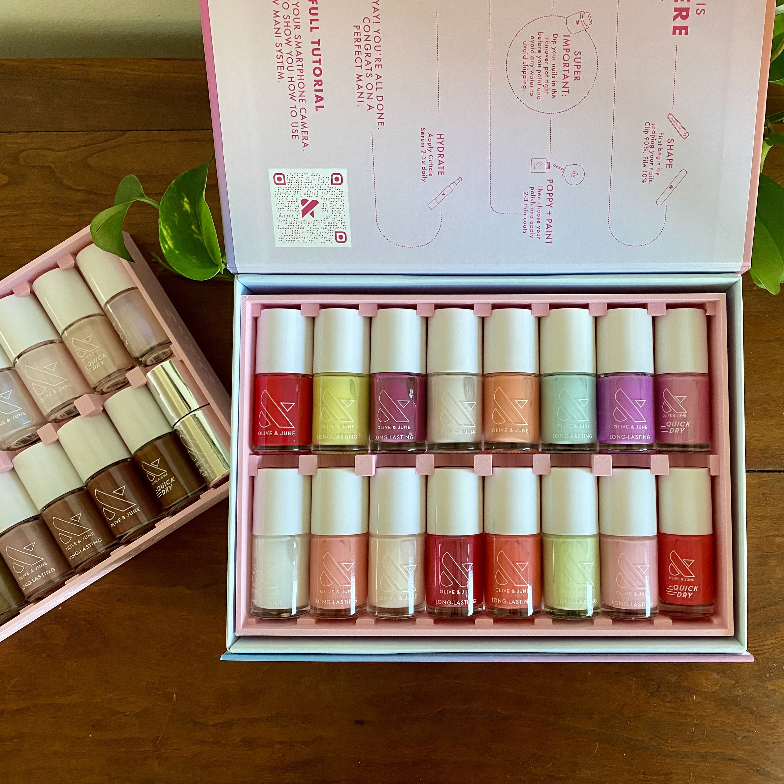 The Olive & June Tray: Nail Polish Organizer for Stacking, Shelf Displays, and Drawers