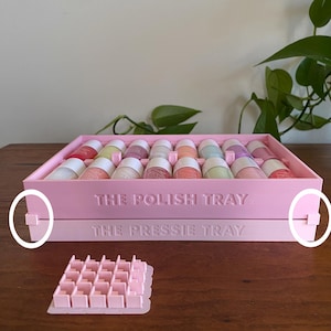 Corner Clips (x20): Modular Connectors for Stacking Nail Polish Organizer Trays