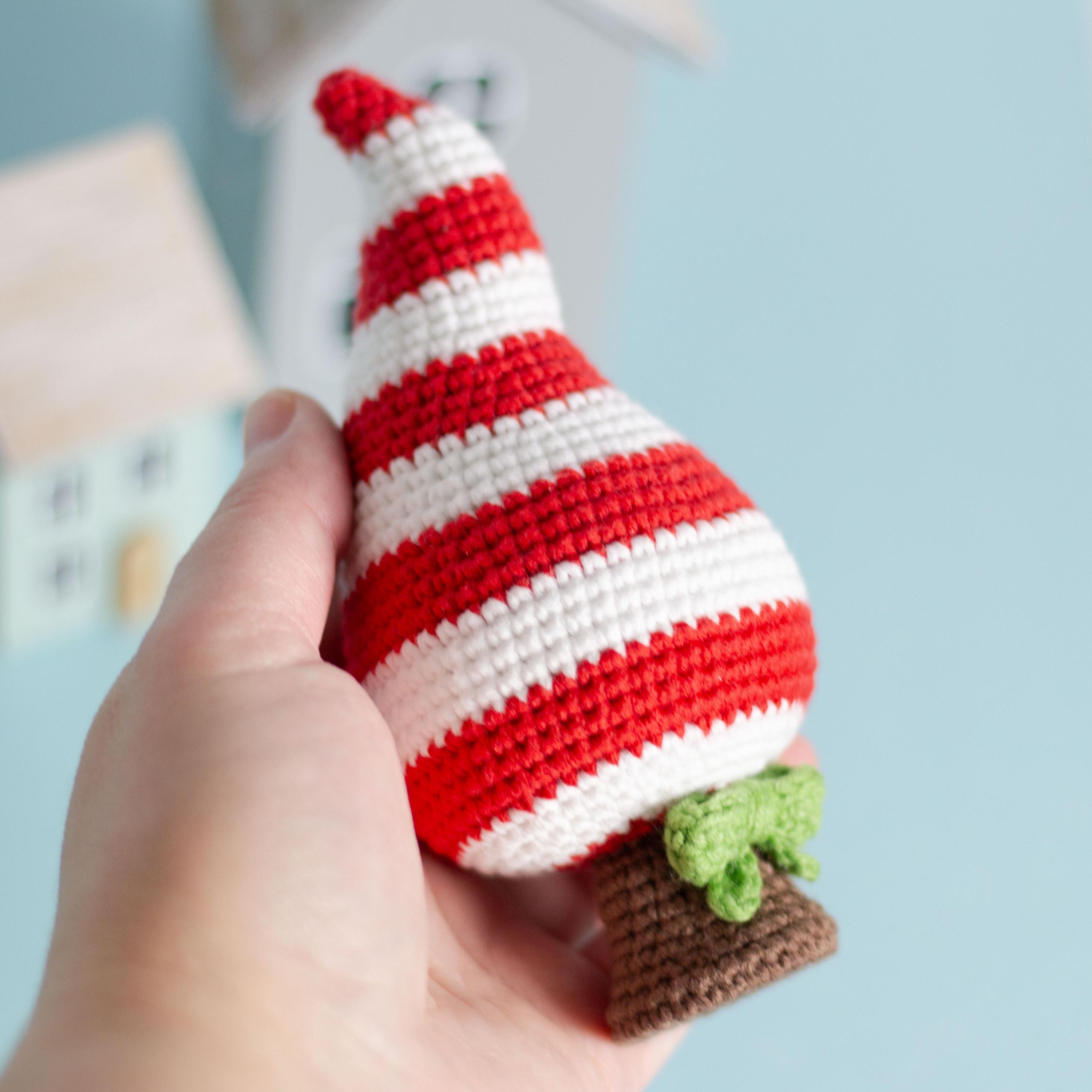 Crochet PATTERN Candy Cane Christmas Tree: Amigurumi Toy and Decor (PDF ...