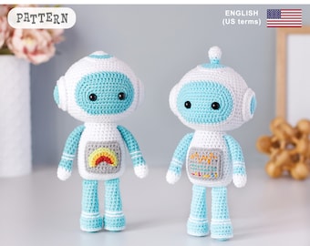 Crochet Baby Robot PATTERN: Amigurumi Doll (PDF Pattern)