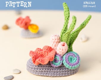 Crochet Coral Reef PATTERN: Amigurumi Sea Toy (PDF Download)
